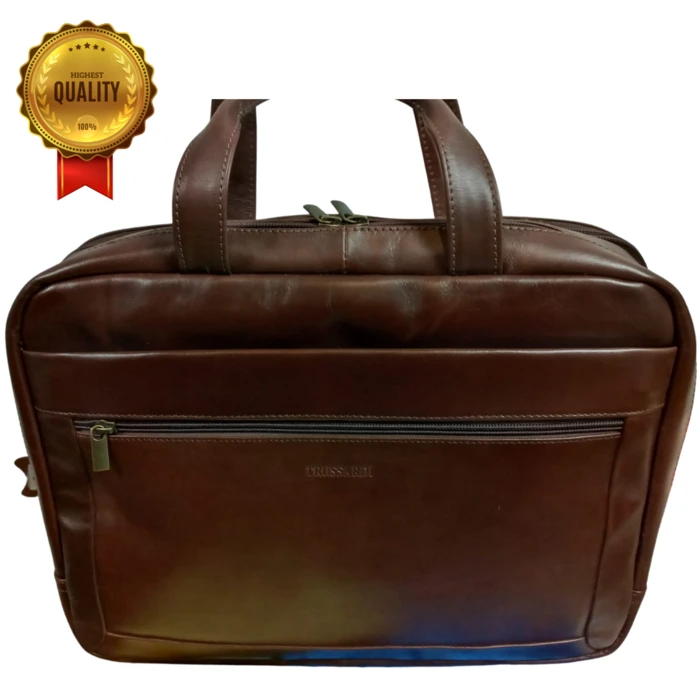 תיק עסקים מעור חום לגברים דגם סנדרו