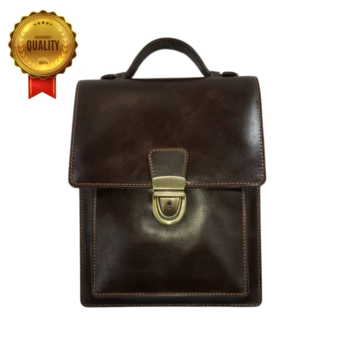 תיק צד מעור חום דגם אדוארד