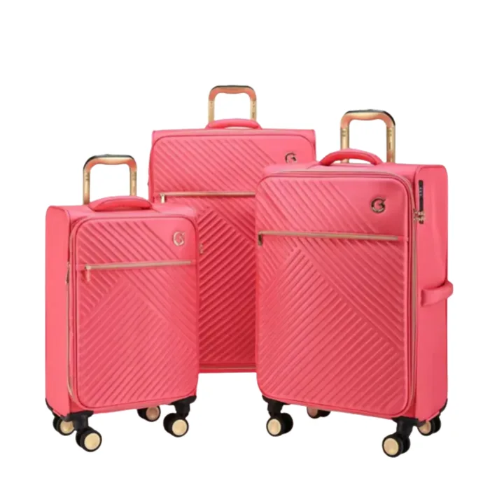 סט 3 מזוודות בד מתרחבות ROYAL VOGUE מבית Goby London