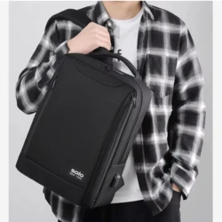 תיק גב שחור למחשב דגם ALON