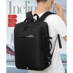 תיק גב אפור למחשב דגם EXSTRA