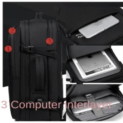 תיק גב אפור למחשב דגם EXSTRA