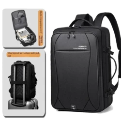 תיק גב אפור למחשב דגם EXSTRA