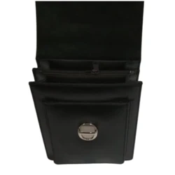 תיק צד מעור שחור דגם אדוארד