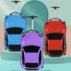 טרולי מזוודה לילדים בצורה של אוטו רכב בימבה