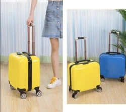 טרולי מזוודה קשיח קטן לילדים על גלגלים