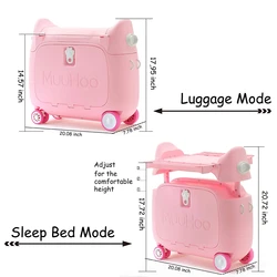 מזוודת ילדים שהופכת לשולחן 758 עם פטנט רשום של המותג MuuHoo | מהדורה מיוחדת