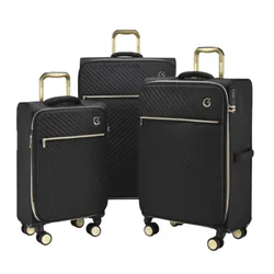 סט 3 מזוודות בד מתרחבות ROYAL VOGUE מבית Goby London